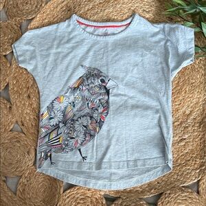 Mini Boden Cotton Bird Tee. 3-4T